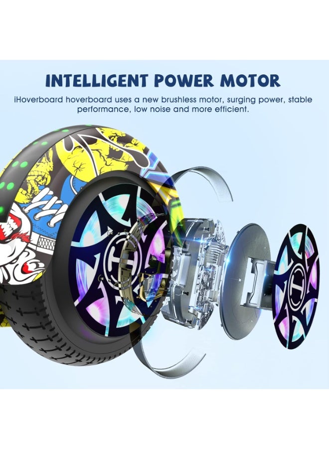 smart balance Hover Board 6,5 Pouces - Bluetooth - Puissance 700W - Overboard LED - Skateboard Auto Equilibrage - Image 5